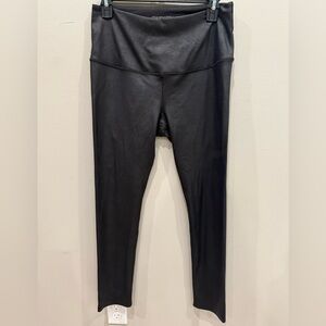 CALIA by Carrie Underwood Power Sculpt Faux Leather Black High Rise Leggings